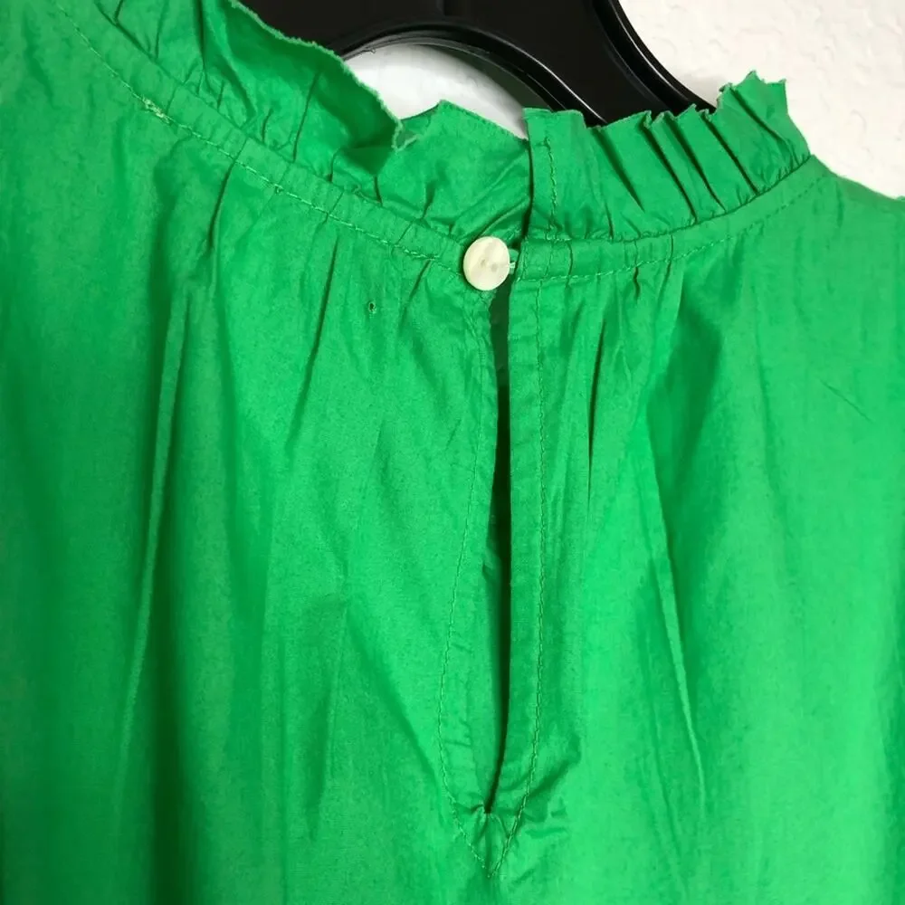 House of Harlow 1960 kelly green ruffle trim dress size Small NWT
